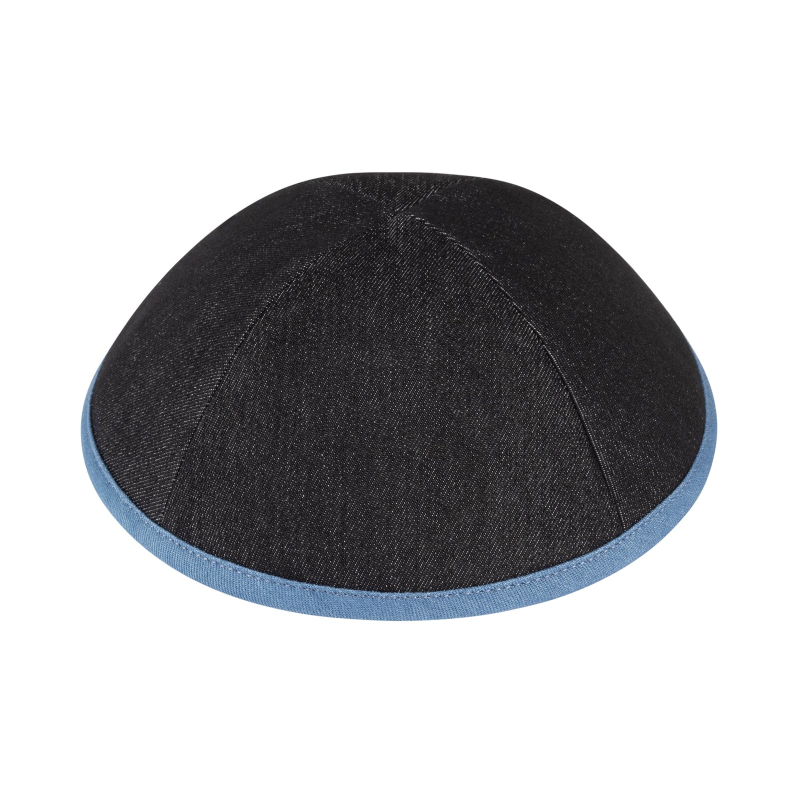 IKIPPAH DARK DENIM COLORS W/ COLORED RIM YARMULKE