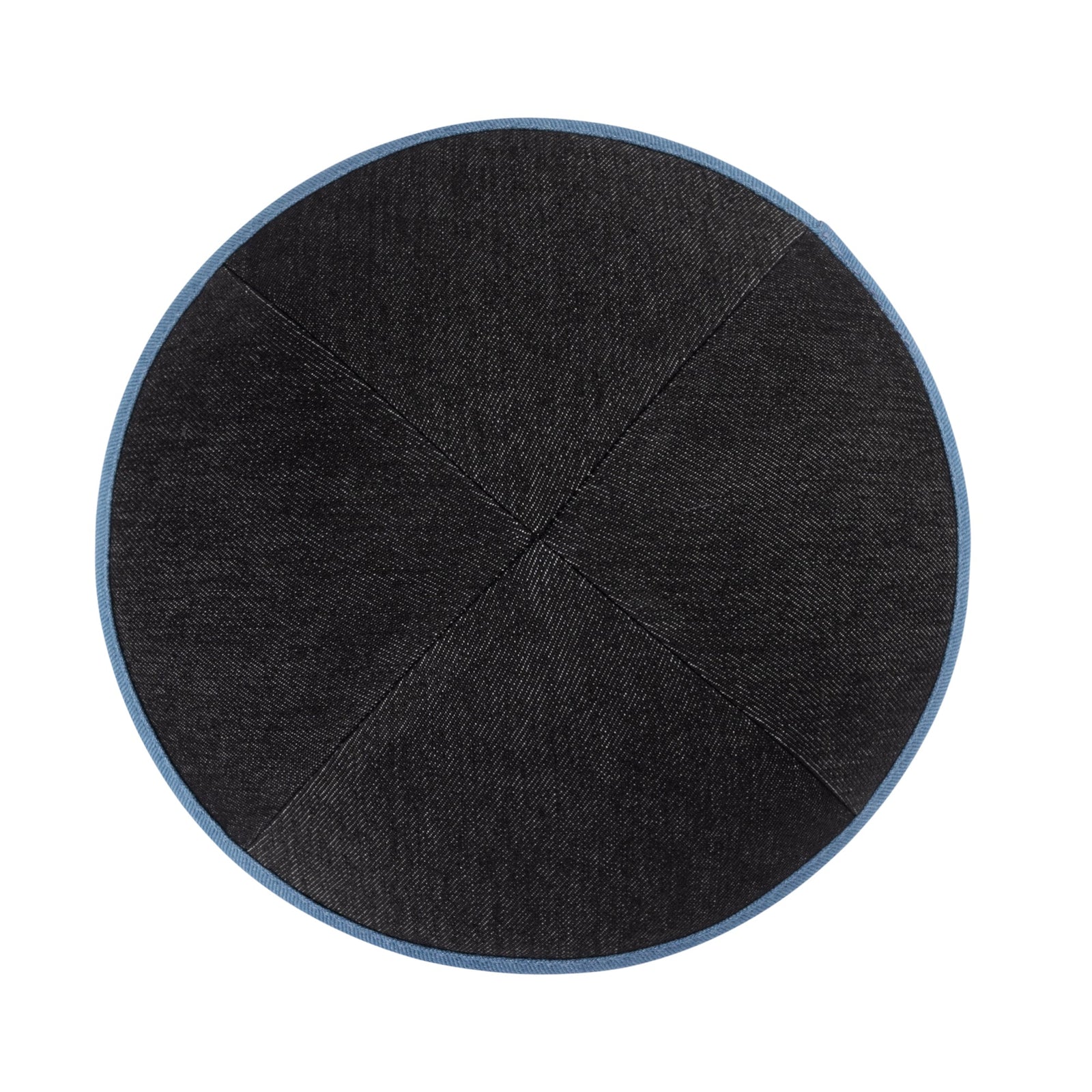 IKIPPAH DARK DENIM COLORS W/ COLORED RIM YARMULKE