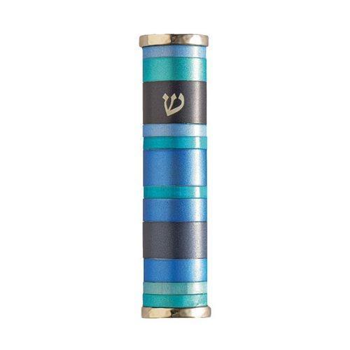 Emanuel Mezuzah Case w/ Rings--Multicolor (EM-MZP)