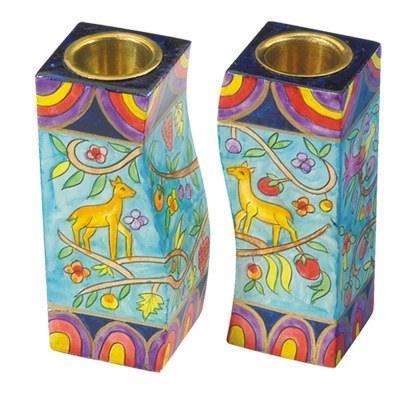 Fitted Shabbat Candlesticks EM-CS