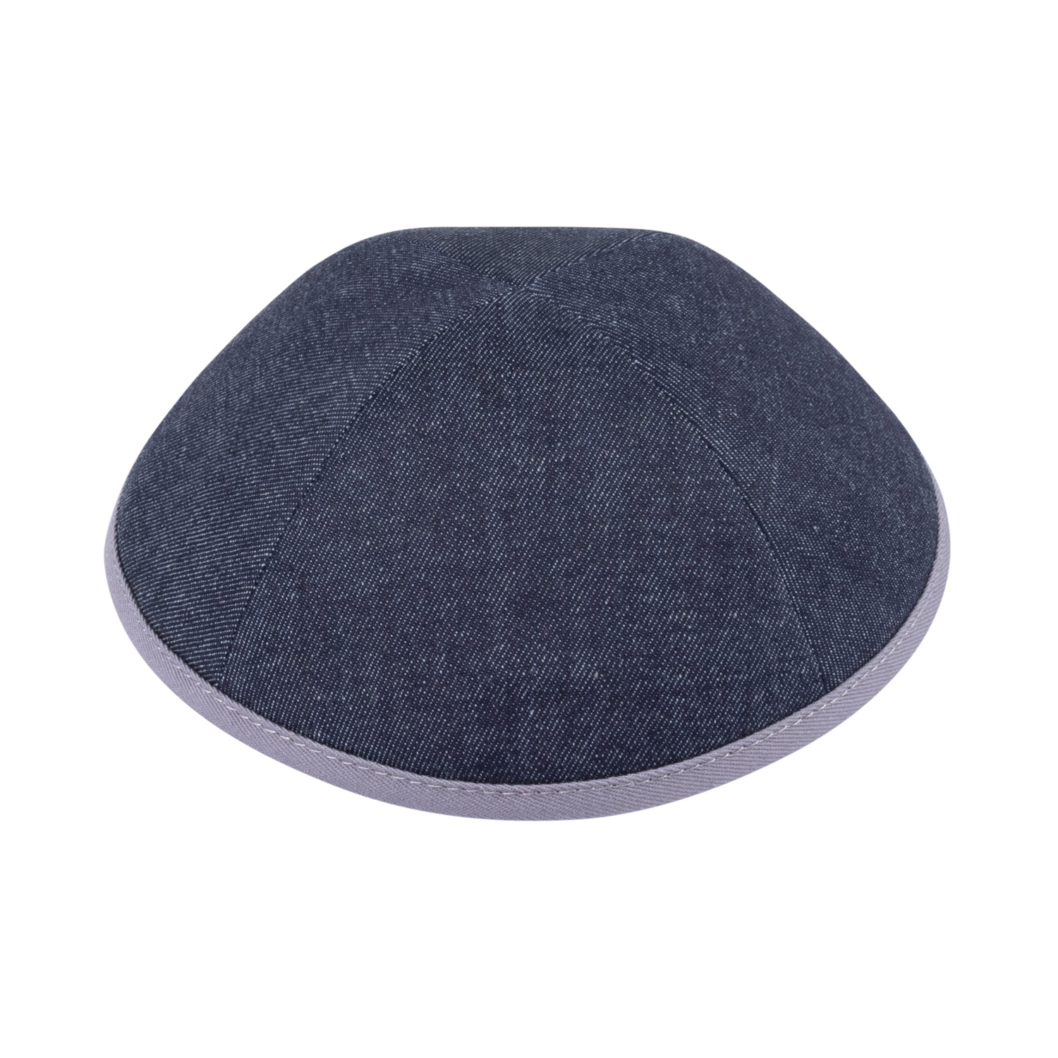 IKIPPAH DARK DENIM COLORS W/ COLORED RIM YARMULKE