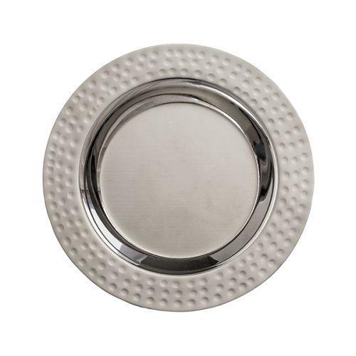 Hammered Kiddush Cup & Tray Branch Stem-Pomegranate (EM-CUW1)