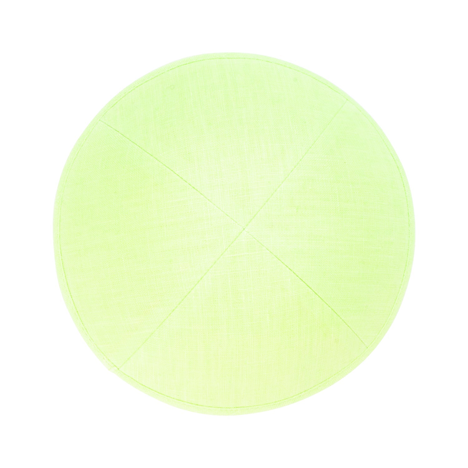 IKIPPAH NEON GREEN LINEN YARMULKE