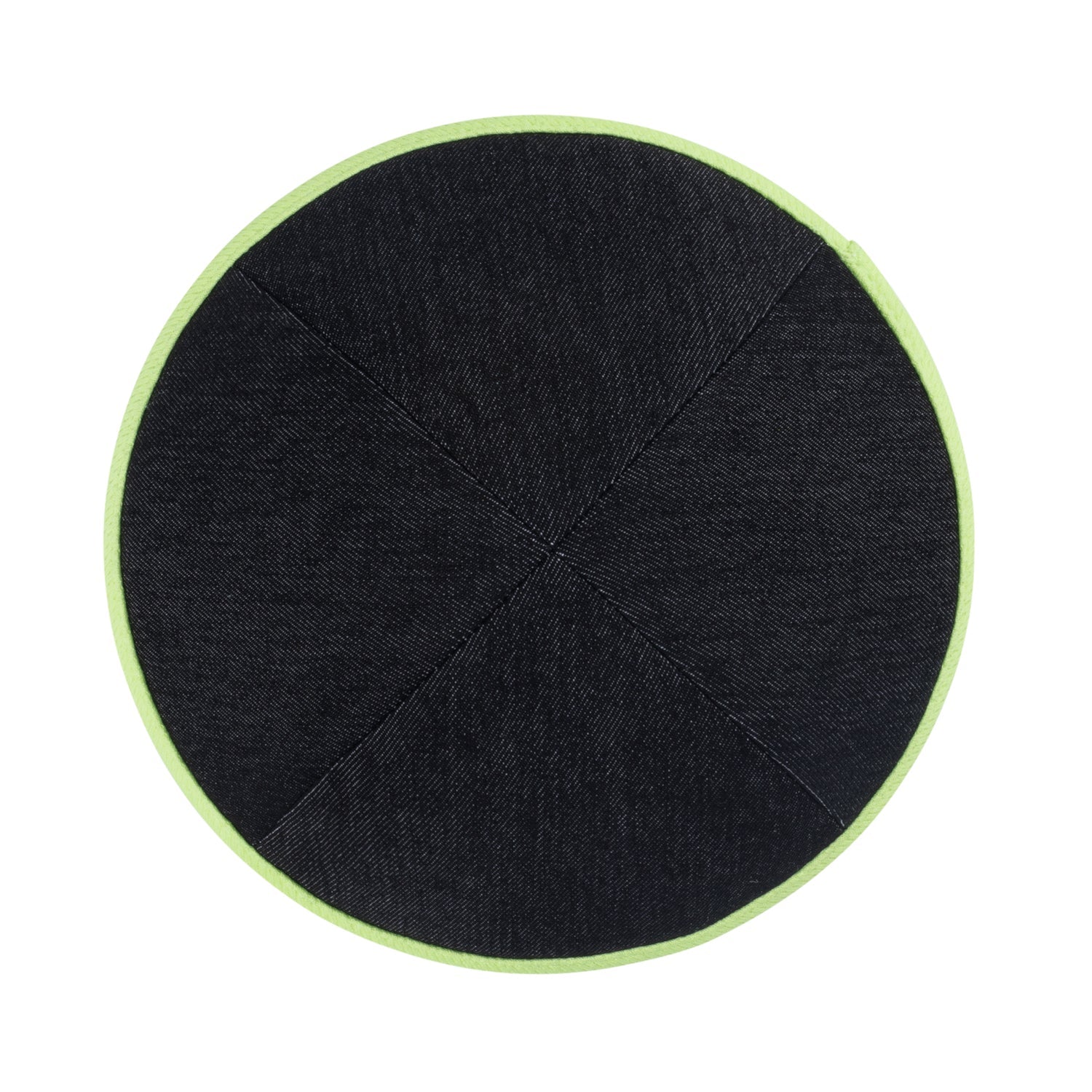 IKIPPAH DARK DENIM COLORS W/ COLORED RIM YARMULKE