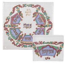 Painted Silk Matzah Cover (EM-MSS)