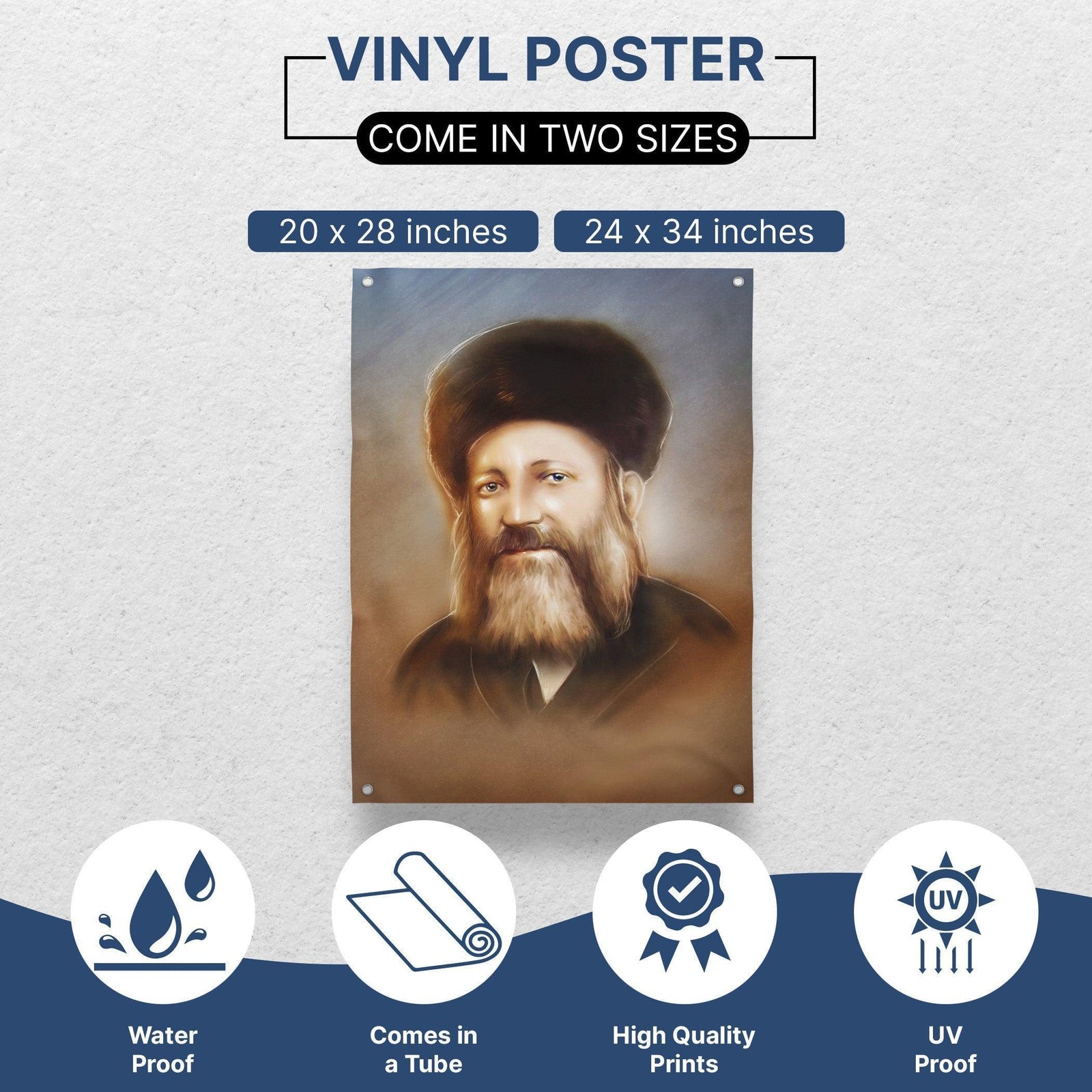 Rabbi Abraham Isaac Kook zt"l sukkah poster | Jewish art | Gift | Israel | Religious Prints | Jewish educational poster | Sukkah decoration - Ben-Ari Art Gallery
