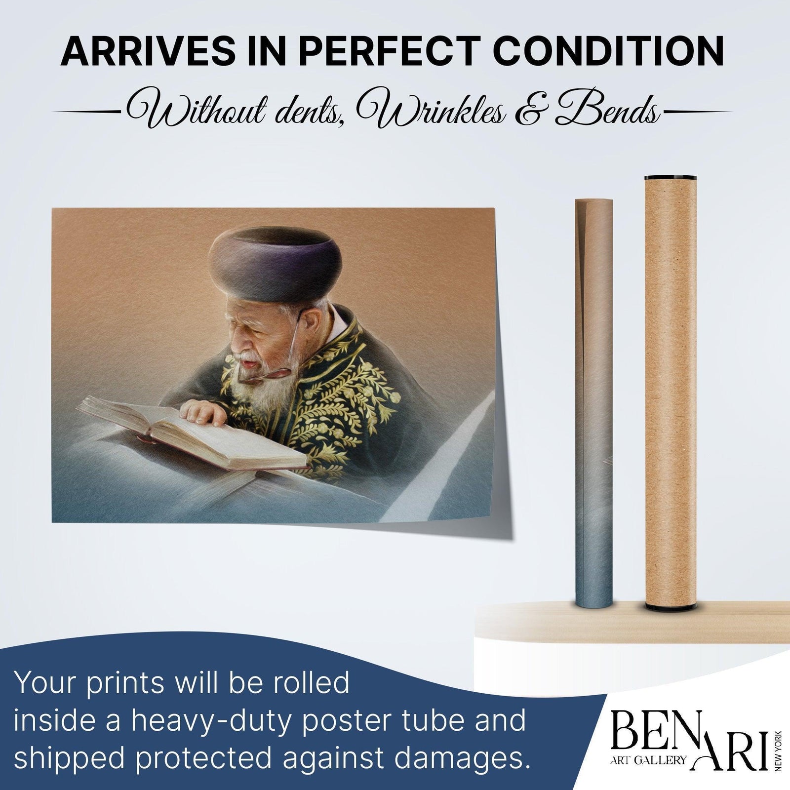 Sukkah Poster of Rabbi Ovadia Yosef zt"l | Jewish art | Gift | Israel | Religious Prints | Jewish educational poster | Sukkah decoration - Ben-Ari Art Gallery