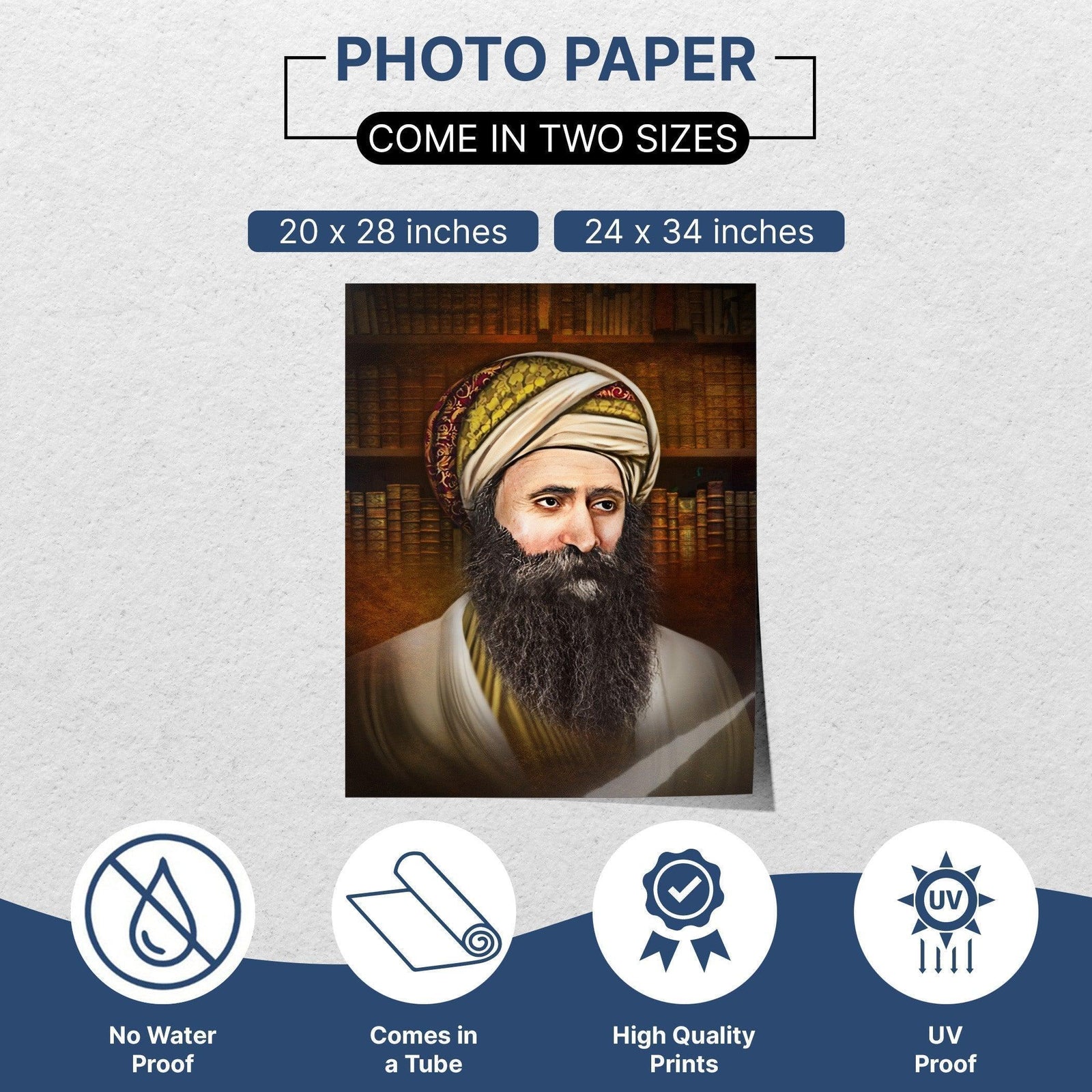 Rabbi Yosef Chaim Sukkah Poster | Jewish art | Gift | Israel | Religious Prints | Jewish educational poster | Sukkah decoration - Ben-Ari Art Gallery