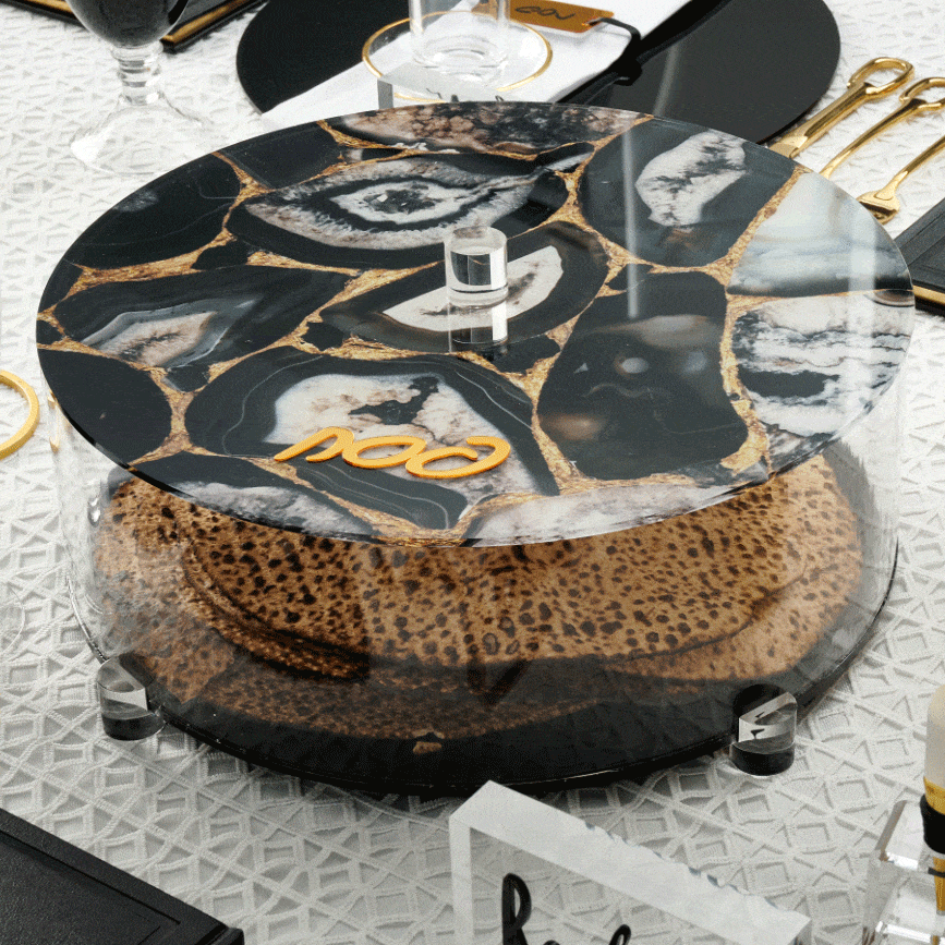 Agate Matzah Box - Waterdale Collection