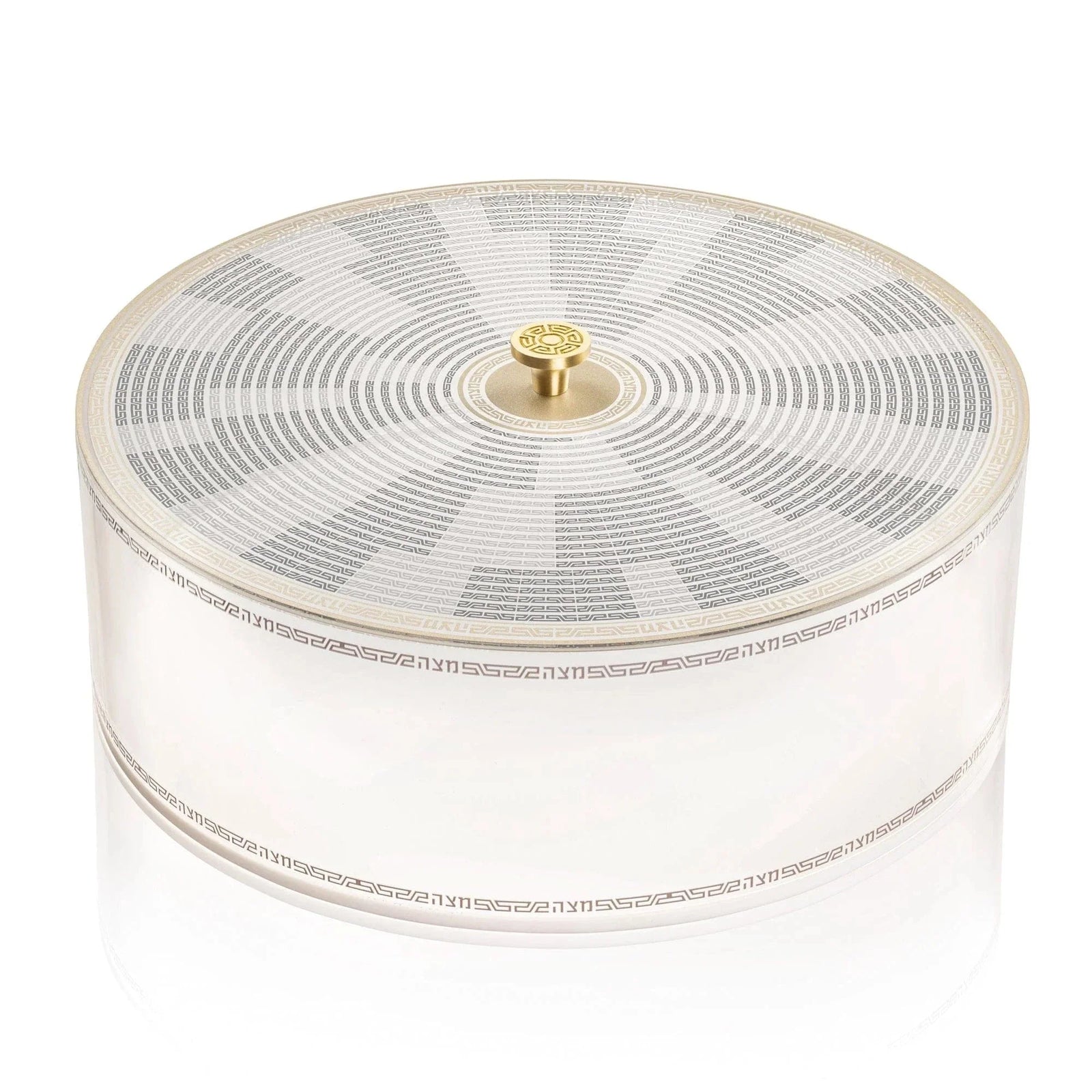 Geometric Seder Plate & Matzah Box Set