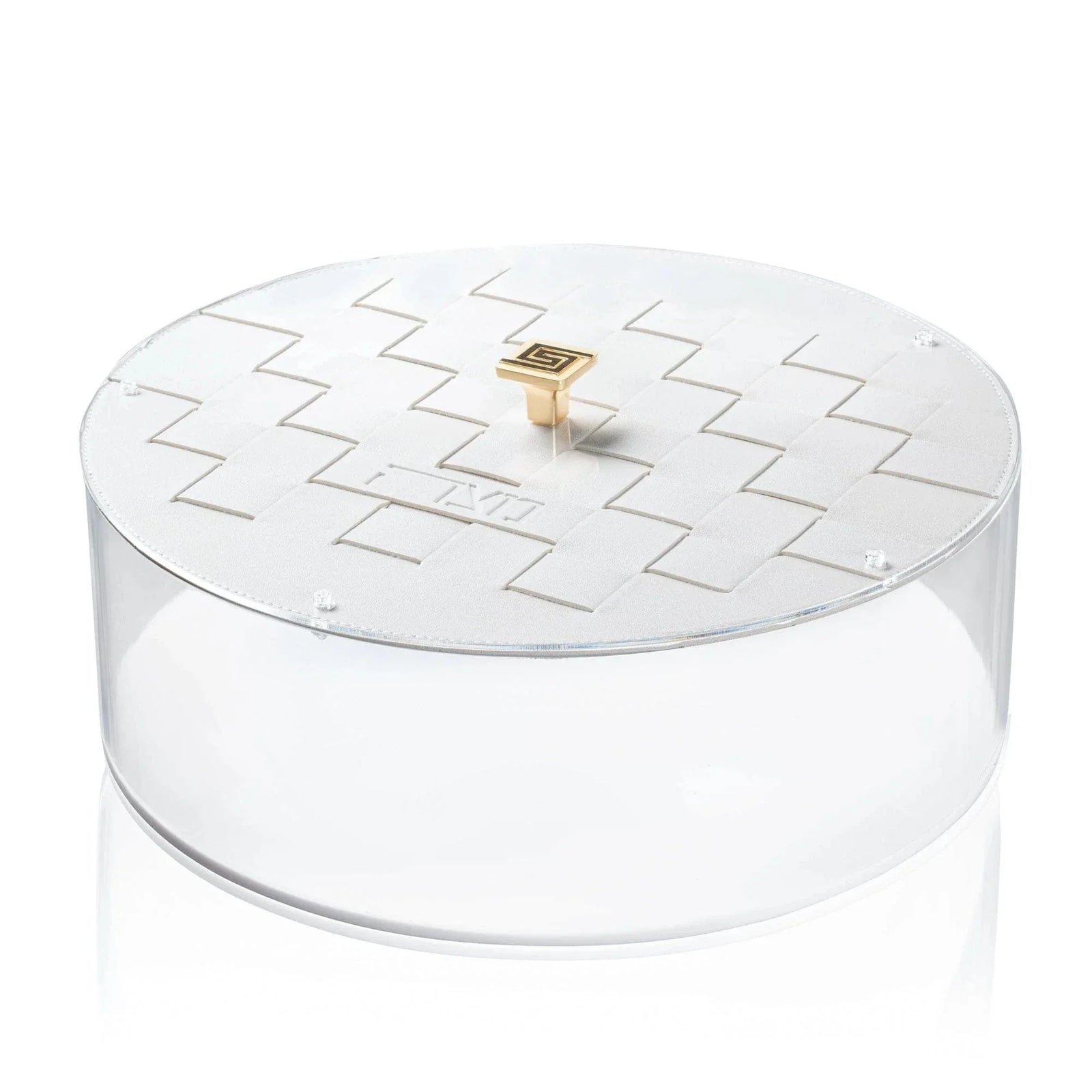 Leather Woven Seder Plate & Matzah Box Set