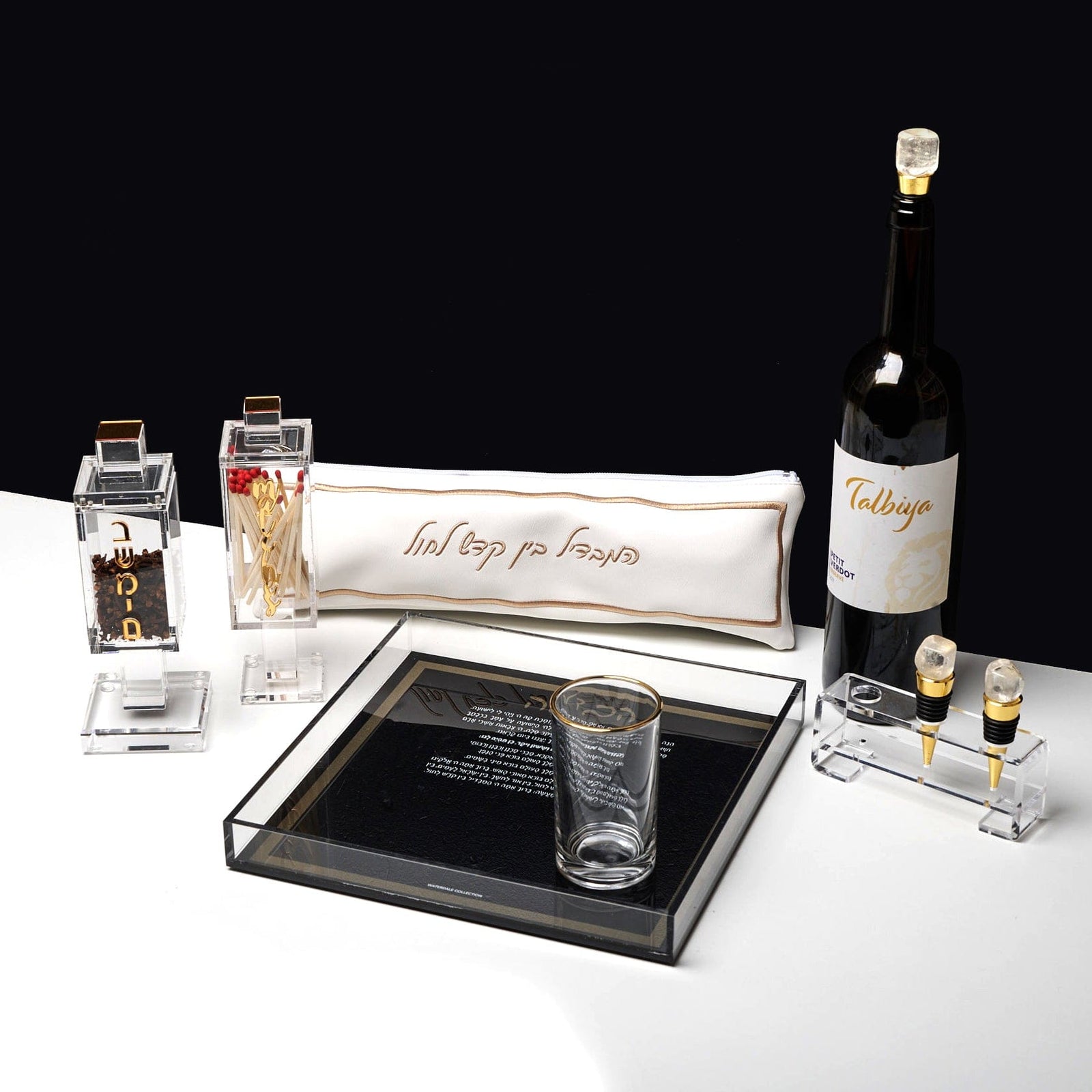 Modern Glass Cups & Saucers - Waterdale Collection