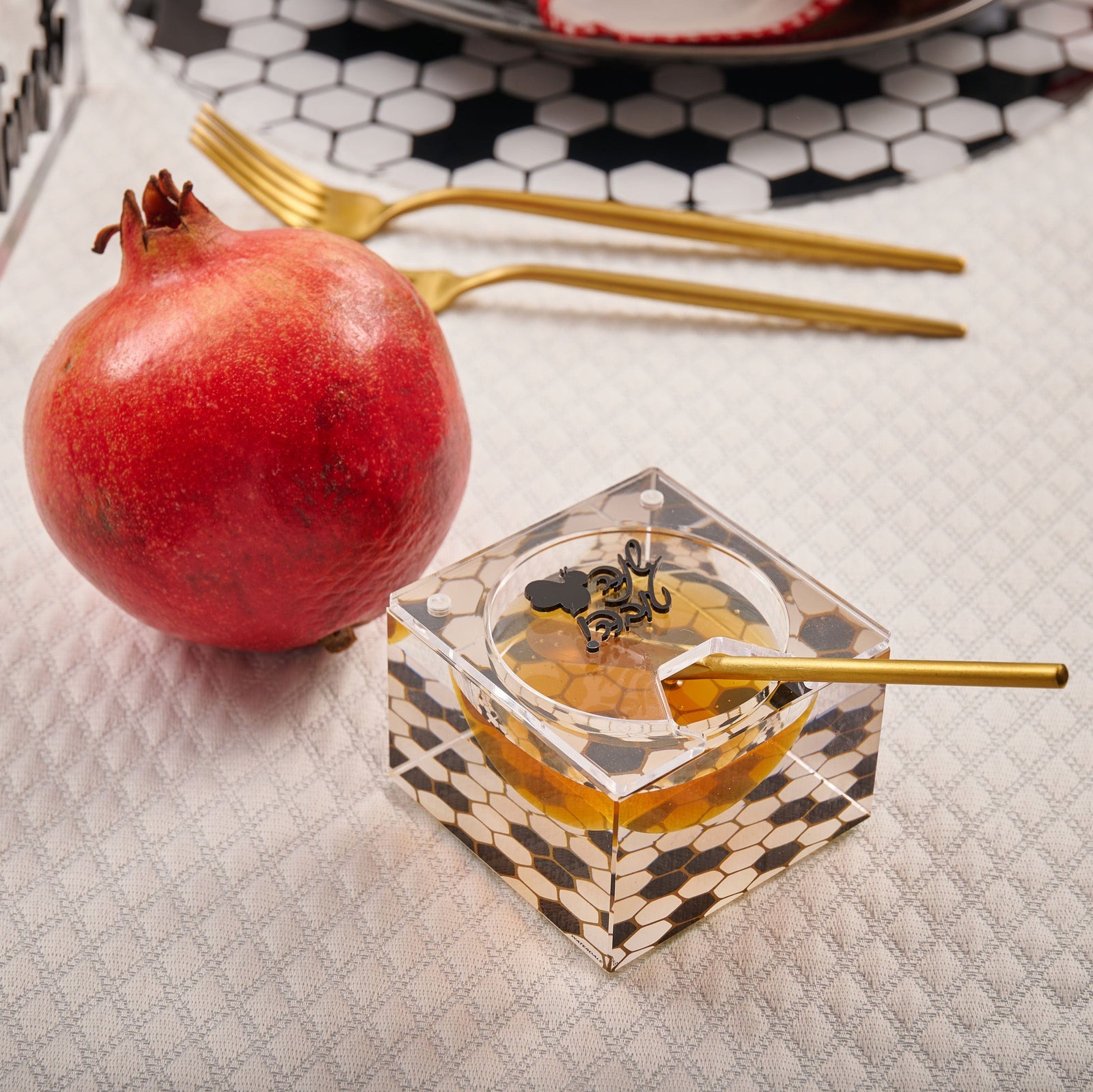 Onyx Honey Dish - Waterdale Collection