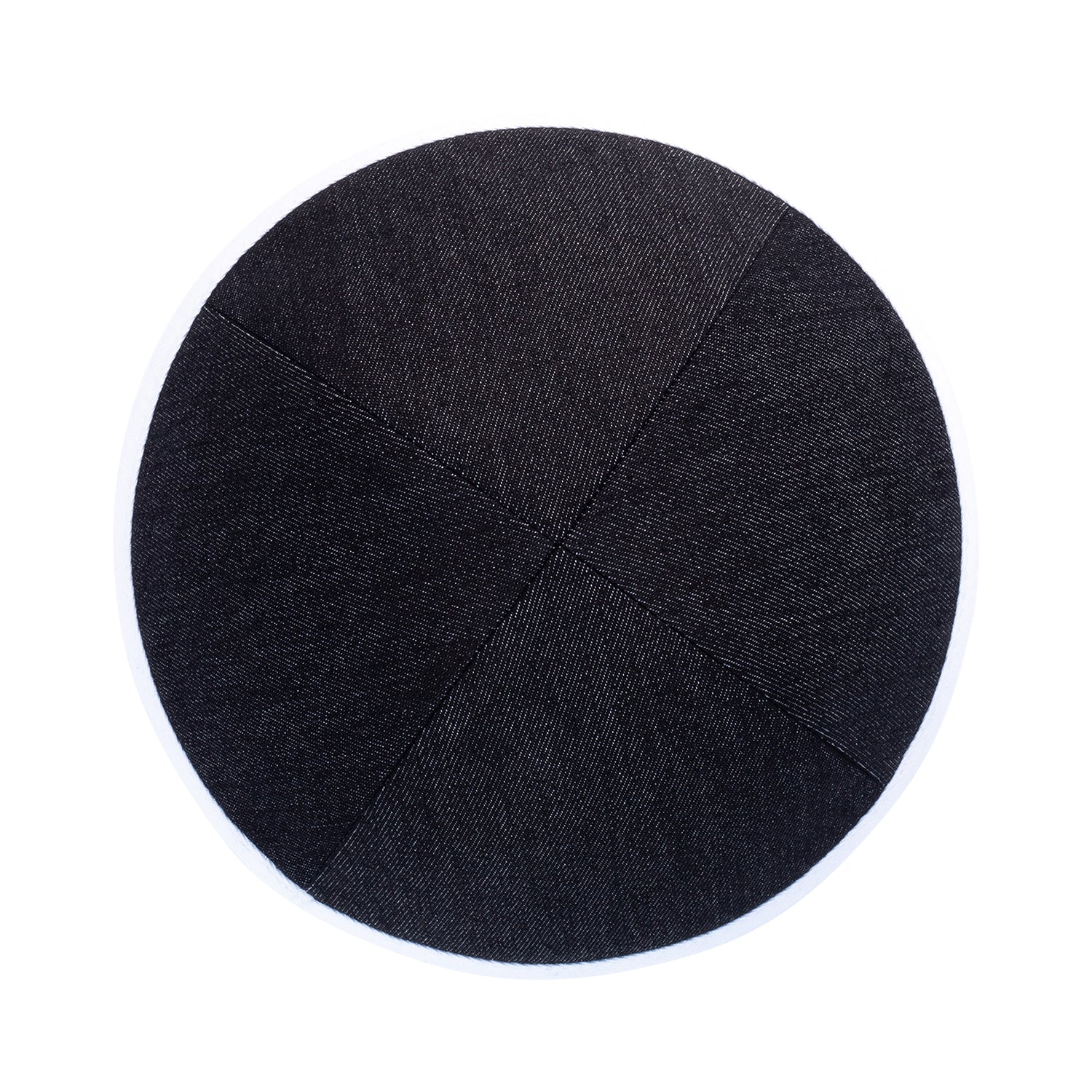 IKIPPAH DARK DENIM COLORS W/ COLORED RIM YARMULKE