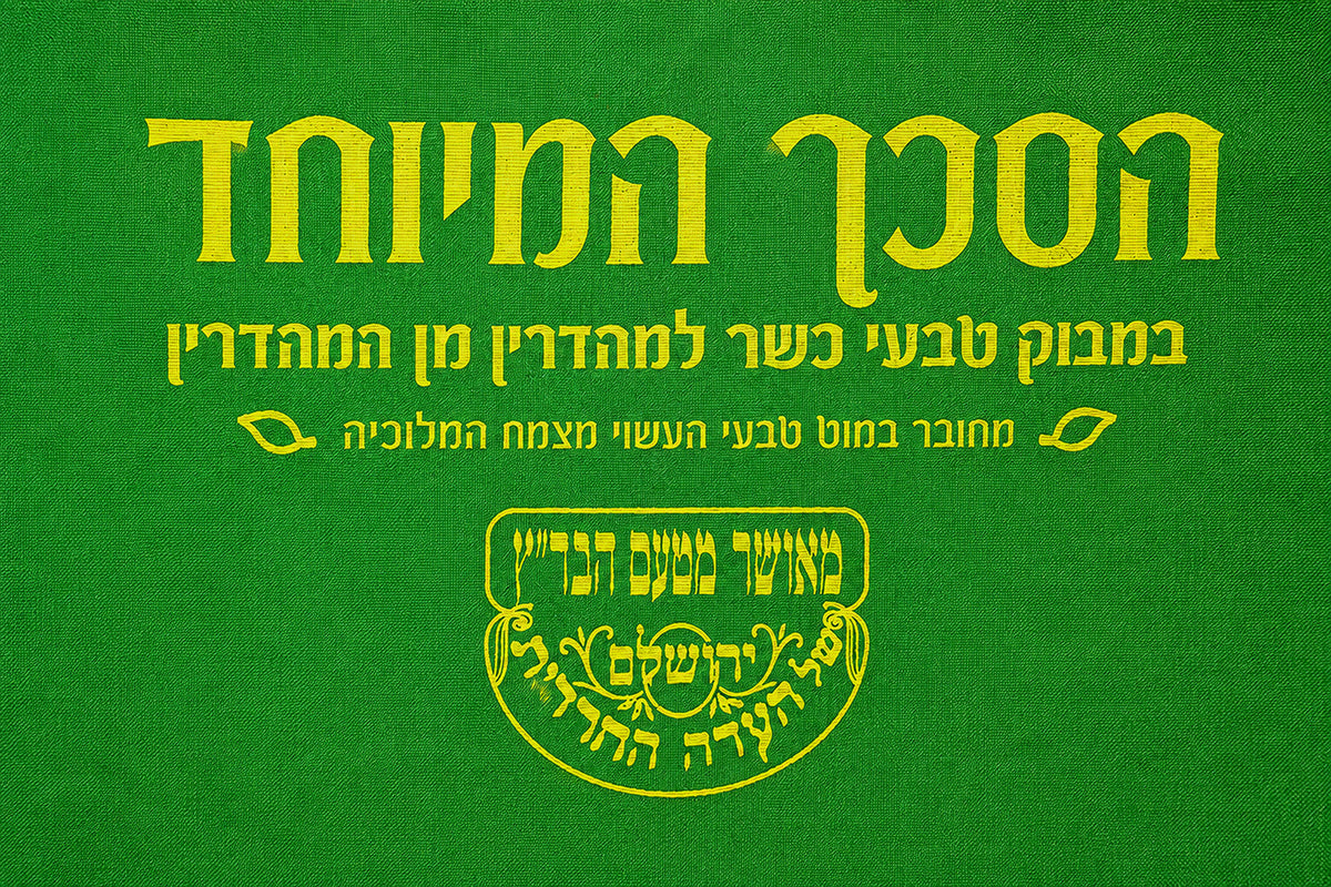Schach Eitan - natural thin-bamboo schach on a roll