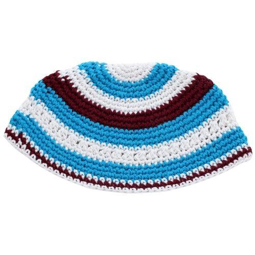 Frik Kippah 22cm- Blue And White
