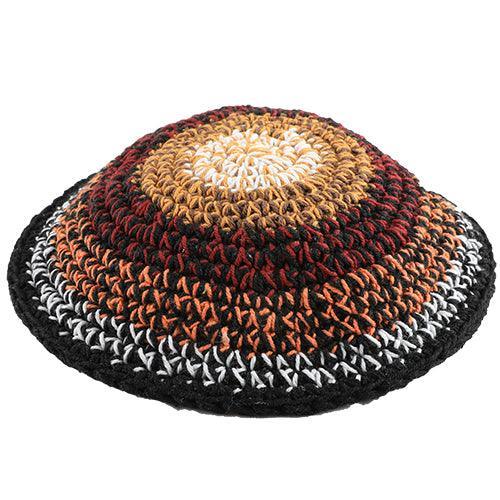 Knitted Kippah 15 Cm- Multicolored Spots