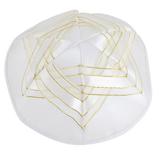 Satin Kippah 19 Cm With Magen David
