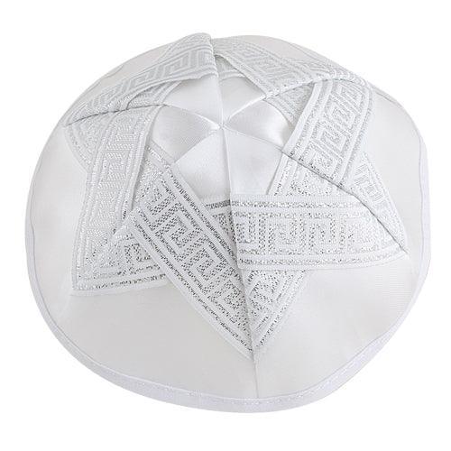 Satin Kippah 19 Cm With Magen David