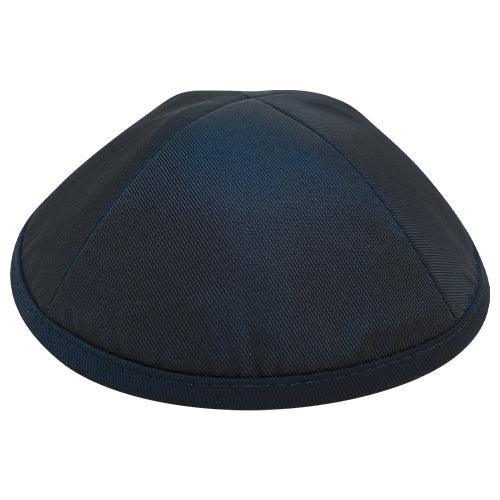 Elegant Dark Blue Kippah  size 3 18 cm