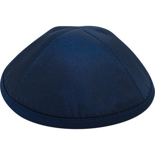 Elegant Dark Blue Kippah  size 4 19 cm
