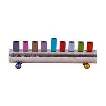 Emanuel Cylinder Strip Menorah Multicolor