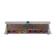 Emanuel Hammered Wave Menorah Multicolor
