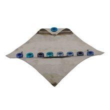 Emanuel Square Wave Menora Blue