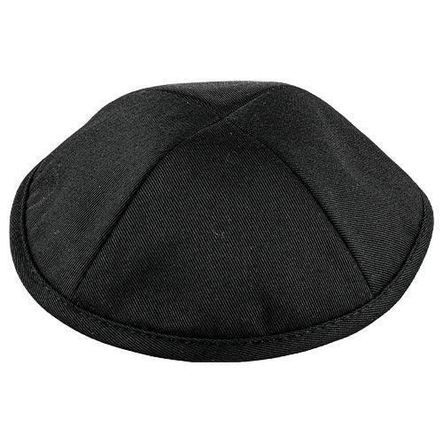 Fabric Kippah Size 5, 20 Cm- Glossy Black