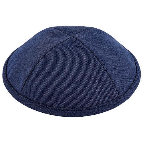Fabric Kippah Size 3, 18 Cm- Glossy Blue