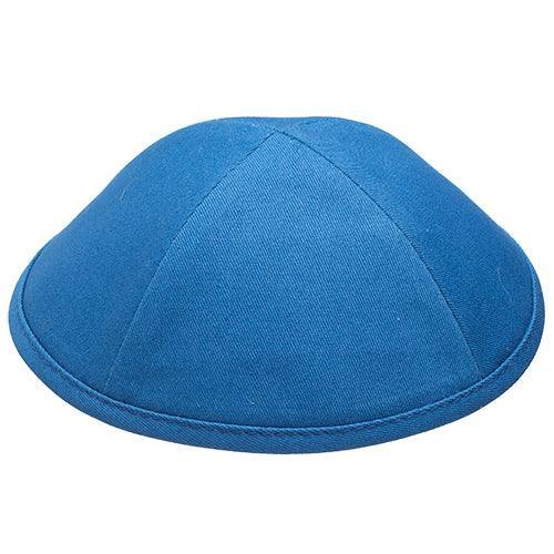 Fabric Kippah Size 5, 20 Cm- Blue