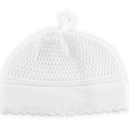 C NACHMAN KIPPAH WHITE 22 CM