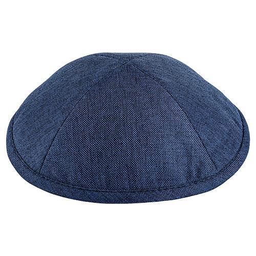 Fabric Kippah Size 4, 19 Cm- Blue