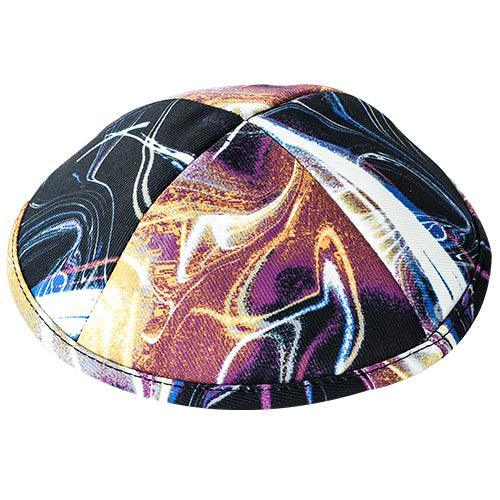 Fabric Kippah Size 2 Flat, 15.5 Cm