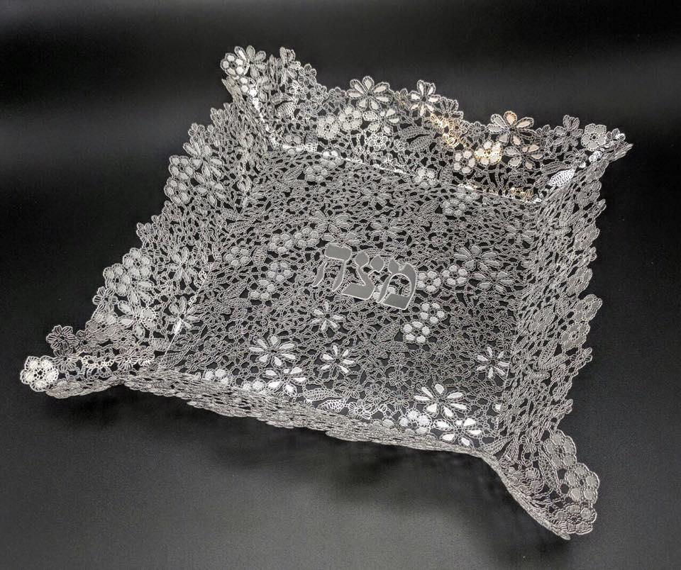 Petite Flower Matzah Plate