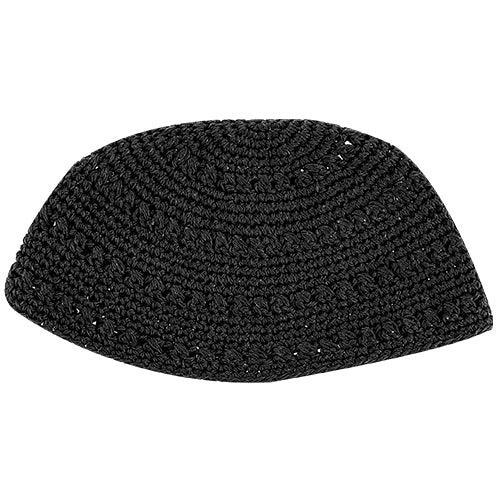 Frik Kippah 22 cm- Black with holes