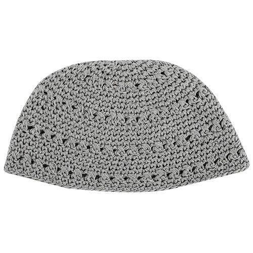 Frik Kippah 22 cm- Gray with holes