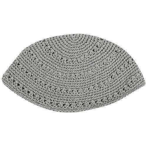 Frik Kippah 24 cm- Gray with holes