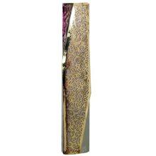 Emanuel Geometric Mezuzah Case Geometric - Hammered & Brass