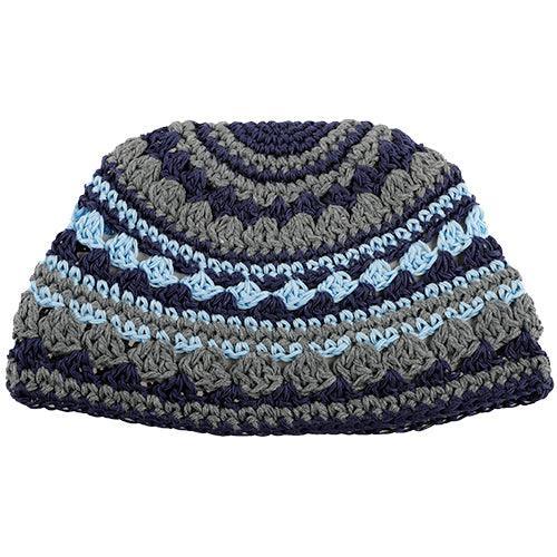 C Frik Kippah 21 Cm, L. Blue-gray-blue