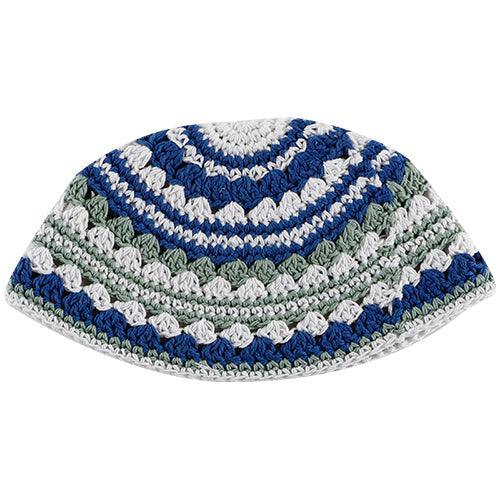 Frik Kippah 21cm, Brown-gray-blue