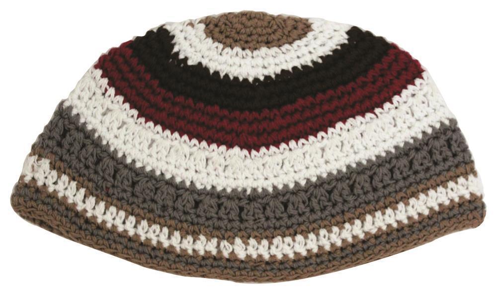 C Frik Kippah 21 Cm- Red And White