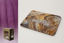 Enamel coated Challah Tray-Marble Brown 16"x11"