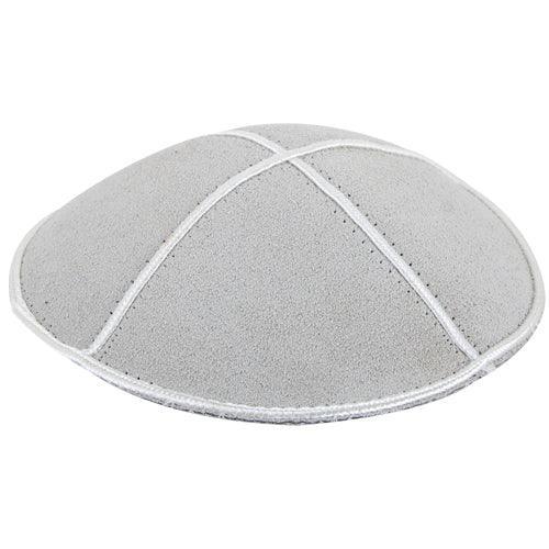 Suede Kippah 14 Cm- Off-white