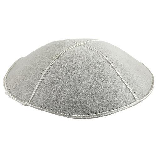 Suede Kippah 17 Cm- Off-white