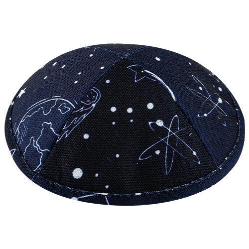 Fabric Kippah Size 2 Flat, 15.5 cm