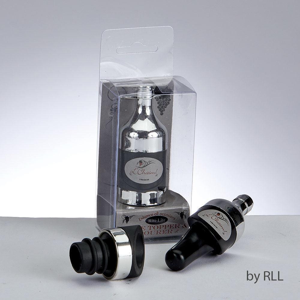 2 IN 1 WINE TOPPER AND POURER, 3.5", GIFT BOX, 12/DISPLAY