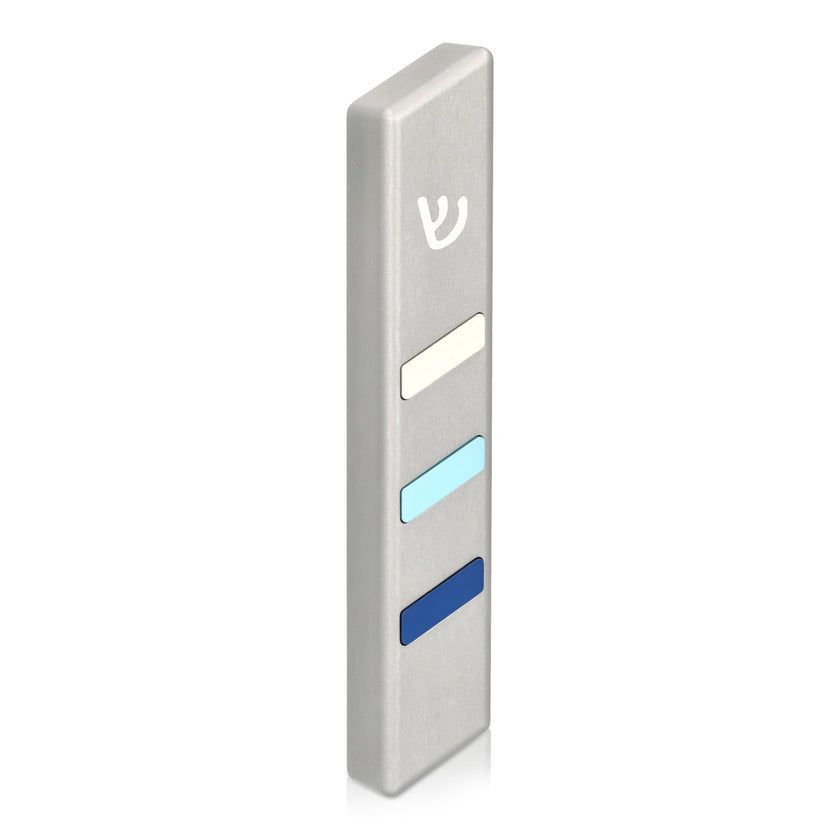 Rhomboid Gray Mezuzah Case ??????