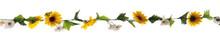 8' Garland of Sunflowers and Daisies