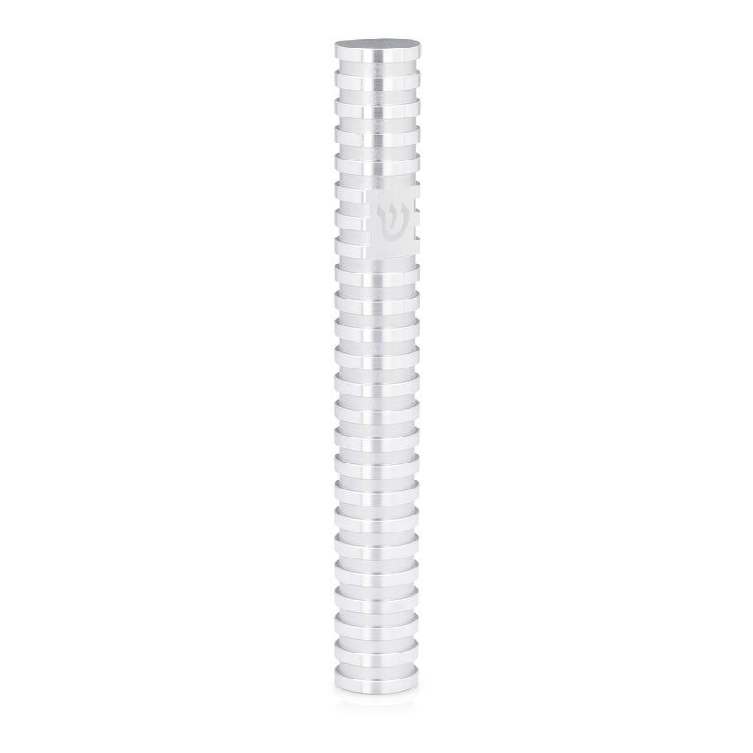 Mezuzah Case ????? ????? ??????Grooved Natural